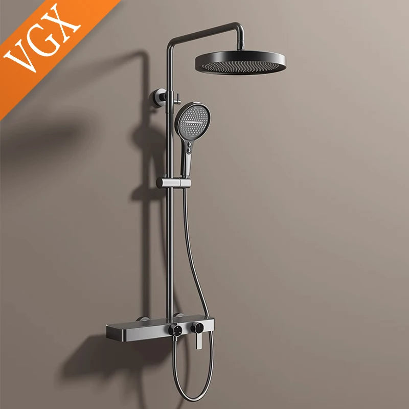 Vgx Gold Shower System Bathroom Shower Faucet 3-Way