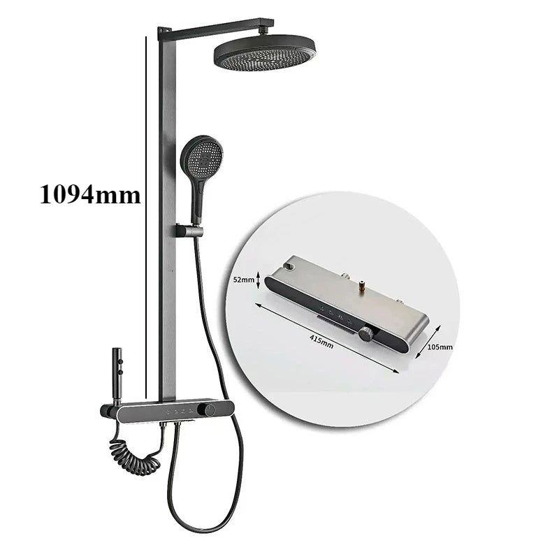 Intelligent Digital Bathroom Shower System Four Functions