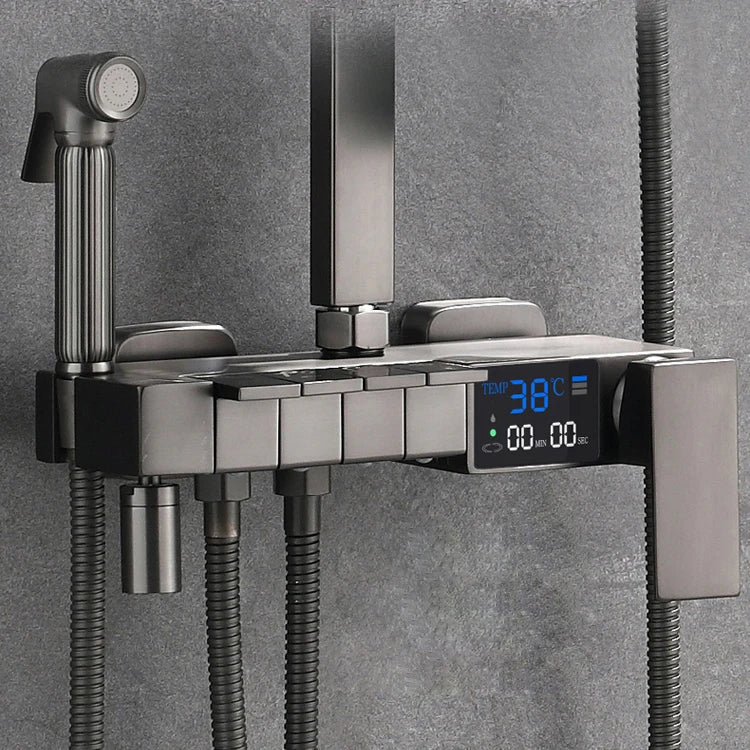 Smart Thermostatic Digital Bathroom Shower 12 Inch Rainfall