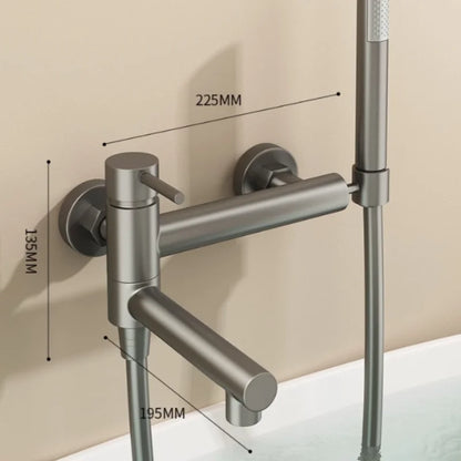 Bathroom Bathtub Shower Faucet Swivel Tub Spout Handhold