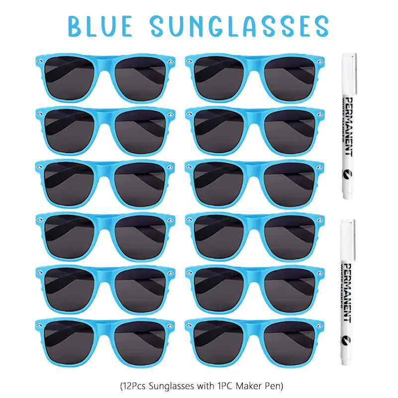 12-100pcs Wedding Sunglasses Guests Heart Shaped Sunglasses