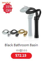 Bakala Brass Matte Black Bathroom Sink Faucet Tap