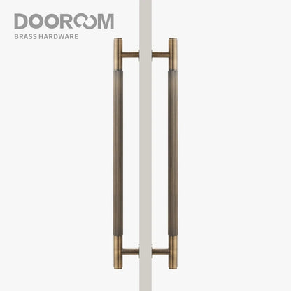 Dooroom Antique Brass Door Double Sided Stripe Linear