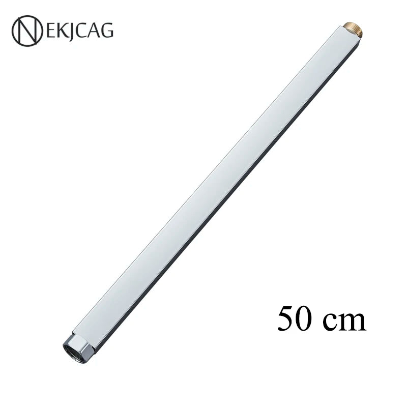 Square Extension Tube Bathroom Shower Faucet Extra Extend