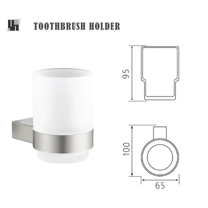 Bathroom Hardware Stainless Steel Bathroom Wall Mounted Towel