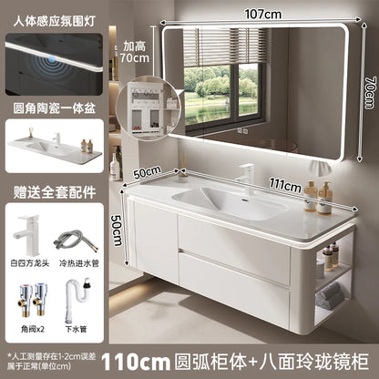 Led Light Ensuite Bathroom Cabinet Basin Designs Mirror