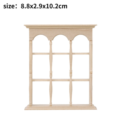 1/6 Scale Dollhouse Miniature Furniture Wooden Shelf Cabinet