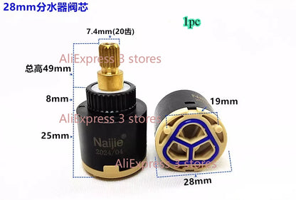 1pcs 28mm/35mm/40mm Water Mixer Tap Faucet Cartridge Ceramic