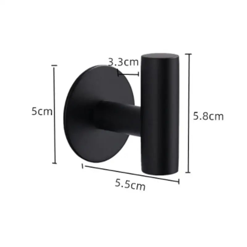 Aluminum Alloy Robe Hook Towel Hooks Self Adhesive