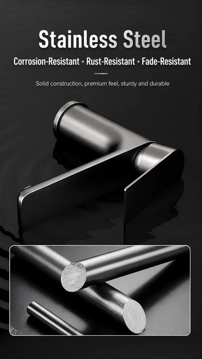 Bathroom Sink Faucet Stainless Steel Cold Mixer Tap
