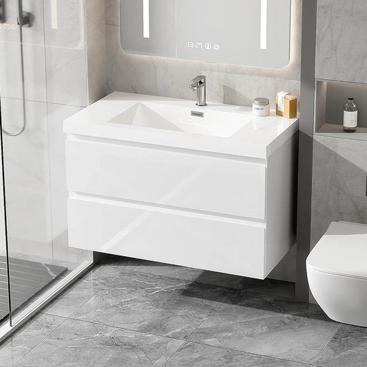 36 Inch Floating Bathroom Vanity Sink Large Storage