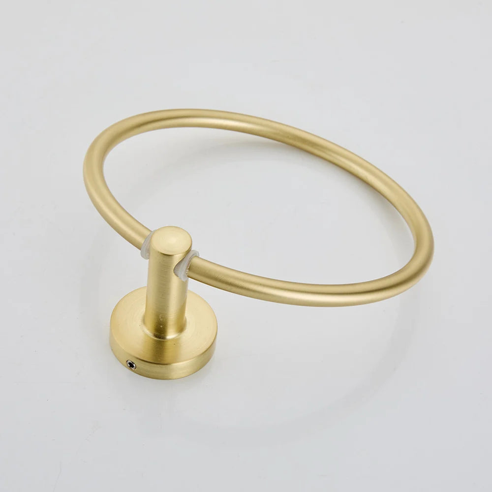 Bathroom Towel Ring Hook Hardware Storage Holder 304