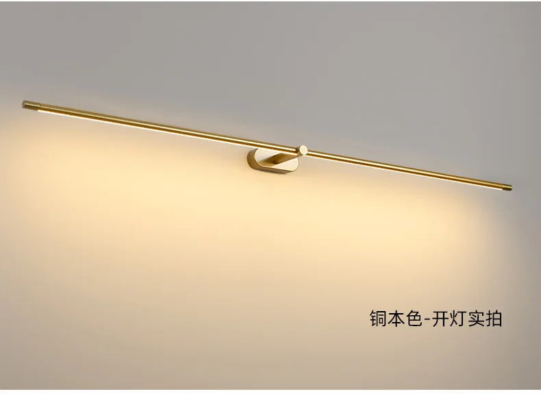 Nordic Slim Wall Sconce Lamp Bathroom Mirror Light
