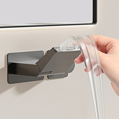 Intelligent Black Brass Bathroom Faucet Led Digital Display