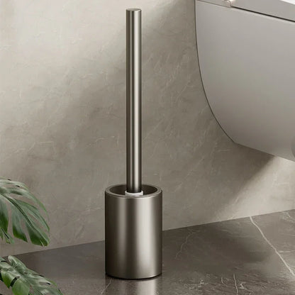 Bathroom Toilet Brush Holder Cleaning Space Aluminum Wall