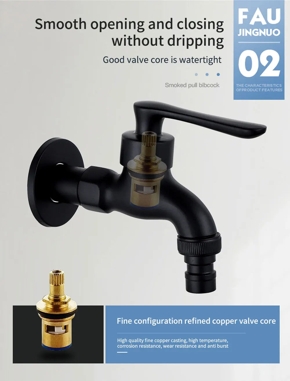 Cold Faucet Wall Outdoor Mop Pool Faucet Copper