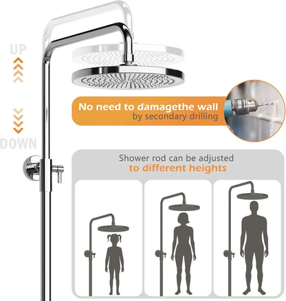 Bathroom Shower System Sets Without Tap Stainless Steel