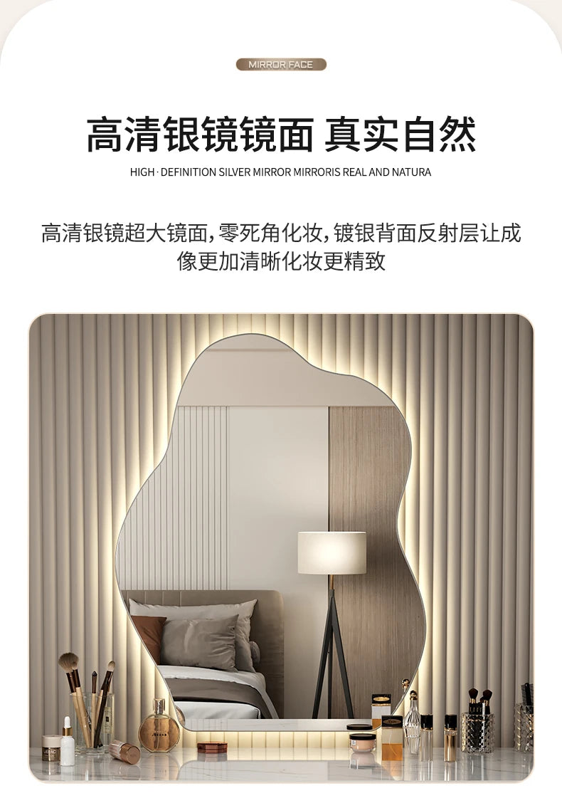Wavy Wall Mirror Living Room Decoration Modern Art