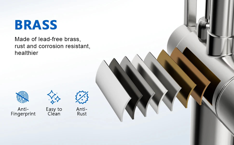 Waterfall Touch On Filter Faucets Brass Cold Pull