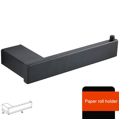 Matte Black Hook Towel Rack 304 Stainless Steel