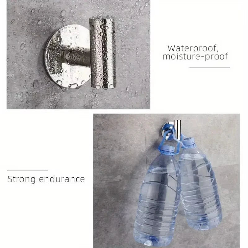 Stainless Steel Robe Hook Adhesive Wall Hook Towel