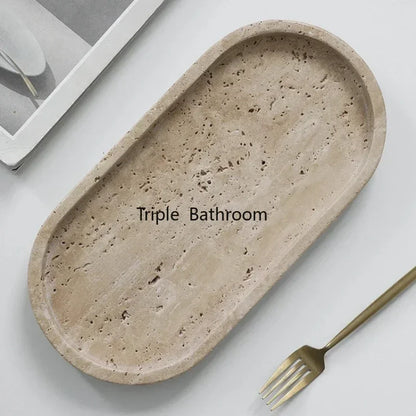 Natural Cave Stone Bathroom Supplies Jewelry Storage Tray