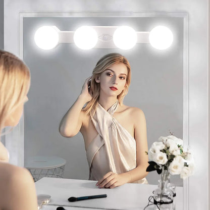 Led Makeup Mirror Light Suction Cup Cordless Bathroom
