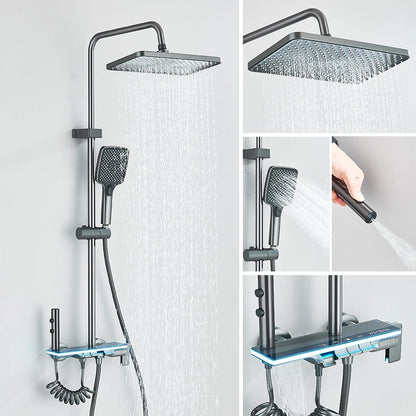 Luxury Smart Led Bathroom Shower Faucet Functions Smart