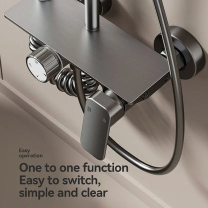 Bathroom Shower System Rotary Knob Cold Water Pressurize