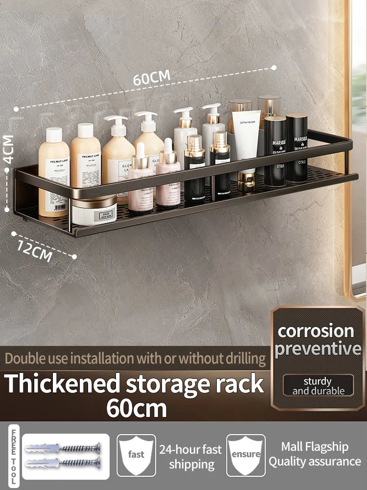 Bathroom Shelf Bathroom Towel Rack Shelves Wall Shower