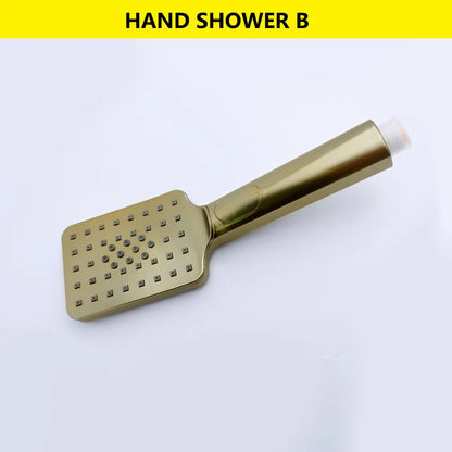Slide Bar Hand Shower Brushed Matt Gold Functions