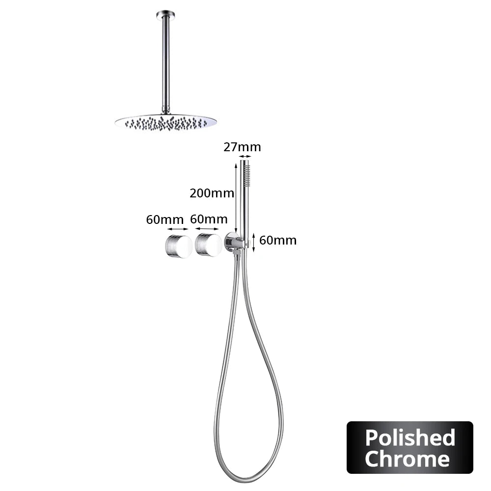 Ceiling Arm Brushed Gold Gunmetal Matte Black Chrome