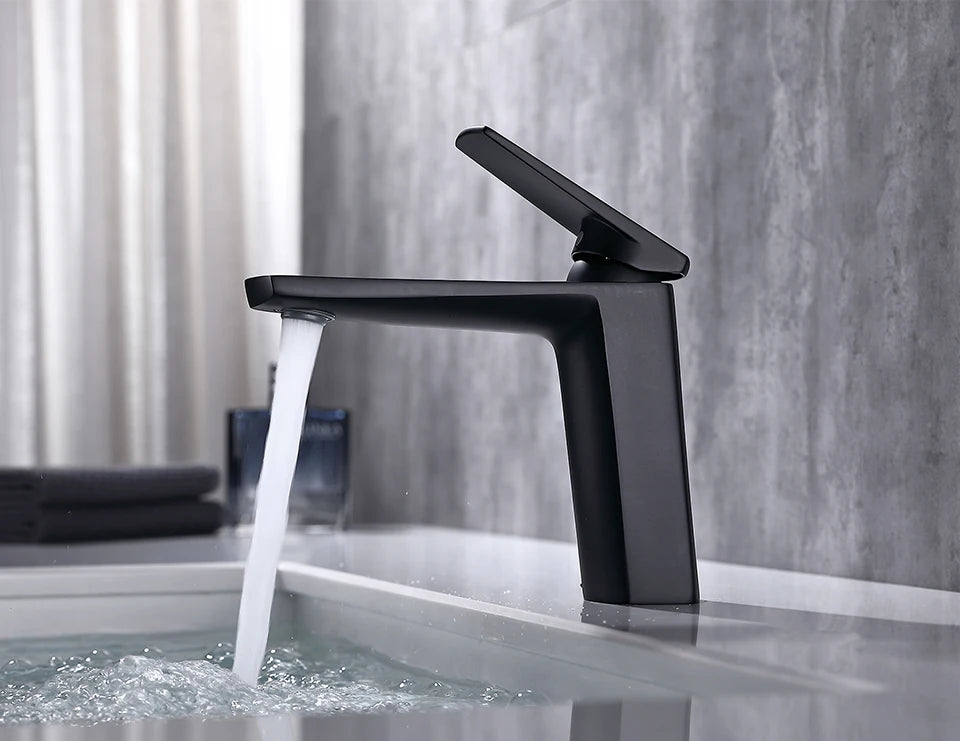 Vgx Brushed Gold Bathroom Faucets Square Basin Mixer