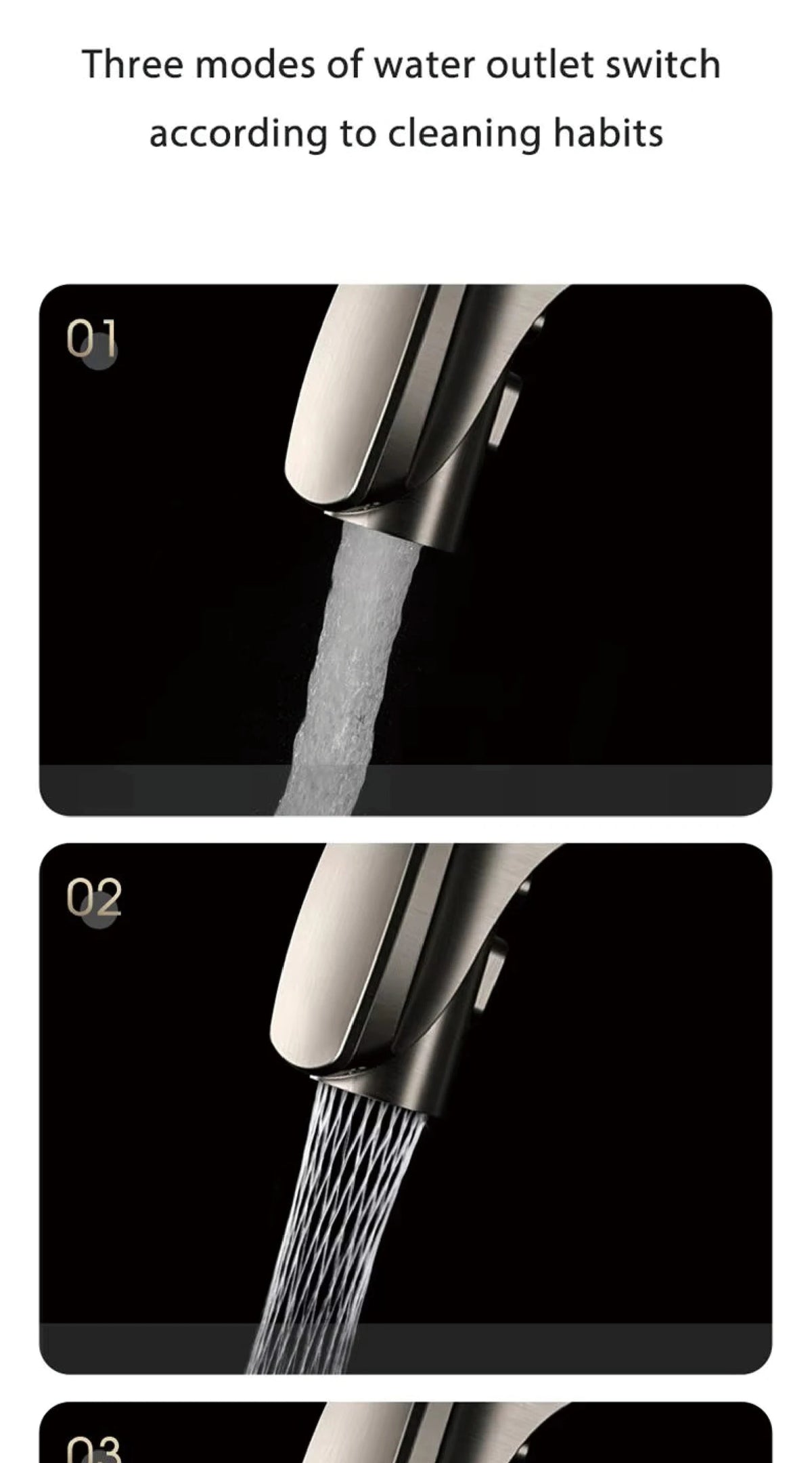Luxury Gunmetal Brass Faucet Led Display Sensor&Pull-Out