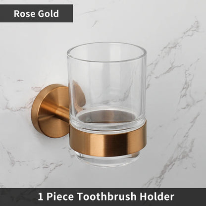 Bathroom Hardware 304 Stainless Steel Rose Gold Towel