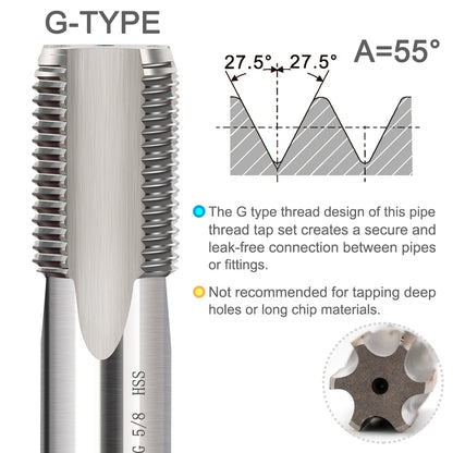 Xcan Hss Pipe Tap G1/16 1/8 1/4 3/8