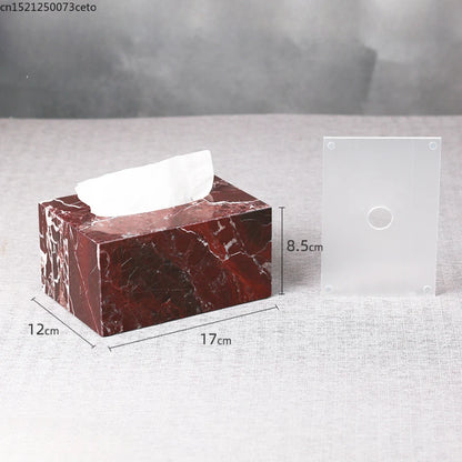 Natural Purple Red Marble Bathroom Lotion Bottle Toothbrush