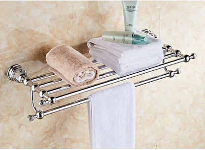 Luxury Crystal Silver Bathroom Chrome Polished Brass Bath