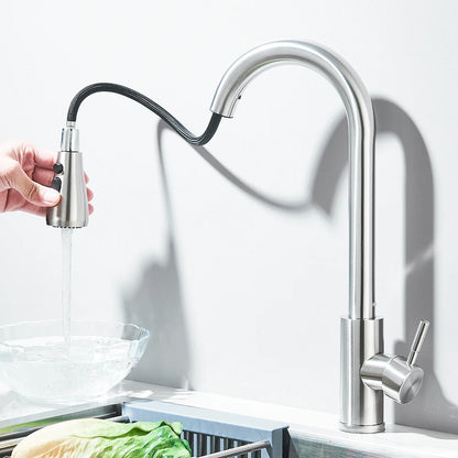 Faucet Brushed Nickel Color Surface Cold Water Faucet