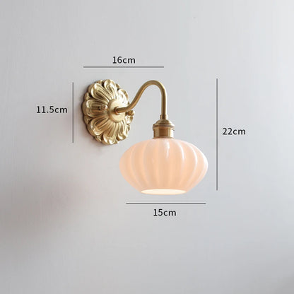 Iwhd Nordic Modern Led Wall Lamps Sconce Copper