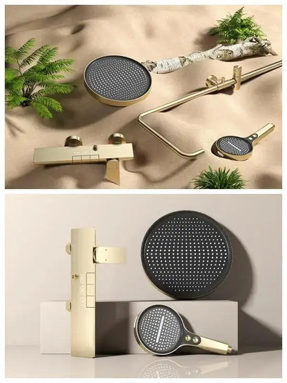 Rose Gold Bathroom Shower Cold Mixer Bath Shower