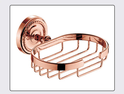 Bathroom Rose Gold Bath Towel Towel Ring Carved
