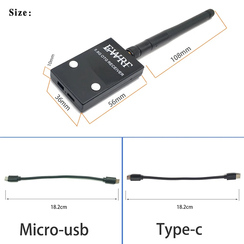 8g Fpv Receiver Uvc Video Downlink Otg Vr