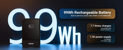 Neewer Ps099f Mount Battery Oled Display Usb-C Dc
