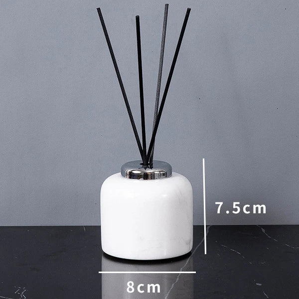 Volakos White Natural Marble Bathroom Minimalism Soap Dispenser