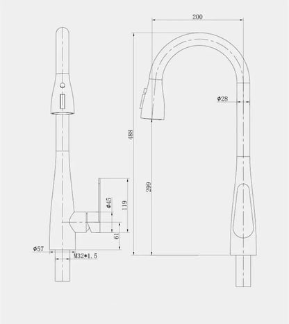 Gegve Smart Touch Faucets 304 Stainless Steel Removable