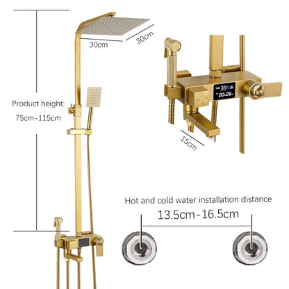 Oxg Shower Faucet Digital Display Bathroom Shower Rain