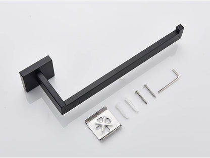 Bathroom Hardware Black Robe Hook Towel Rail Bar