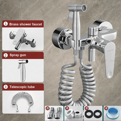 Bathroom Shower Faucet Spray Gun Brass Cold Water