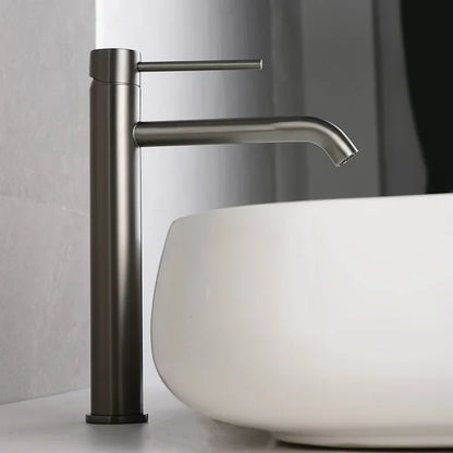 Brushed Gold Bathroom Basin Faucet Cold Mixer Water